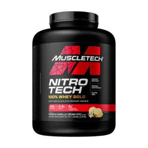 NITROTECH 100% WHEY GOLD, Muscletech, 5LBS.