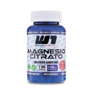 MAGNESIO CITRATO, Winkler Nutrition, 120 Capsulas.